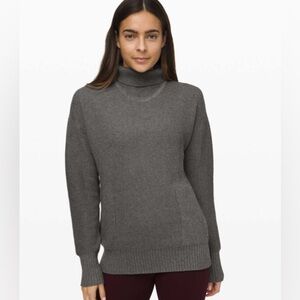 lululemon athletica Gray Turtleneck Sweater